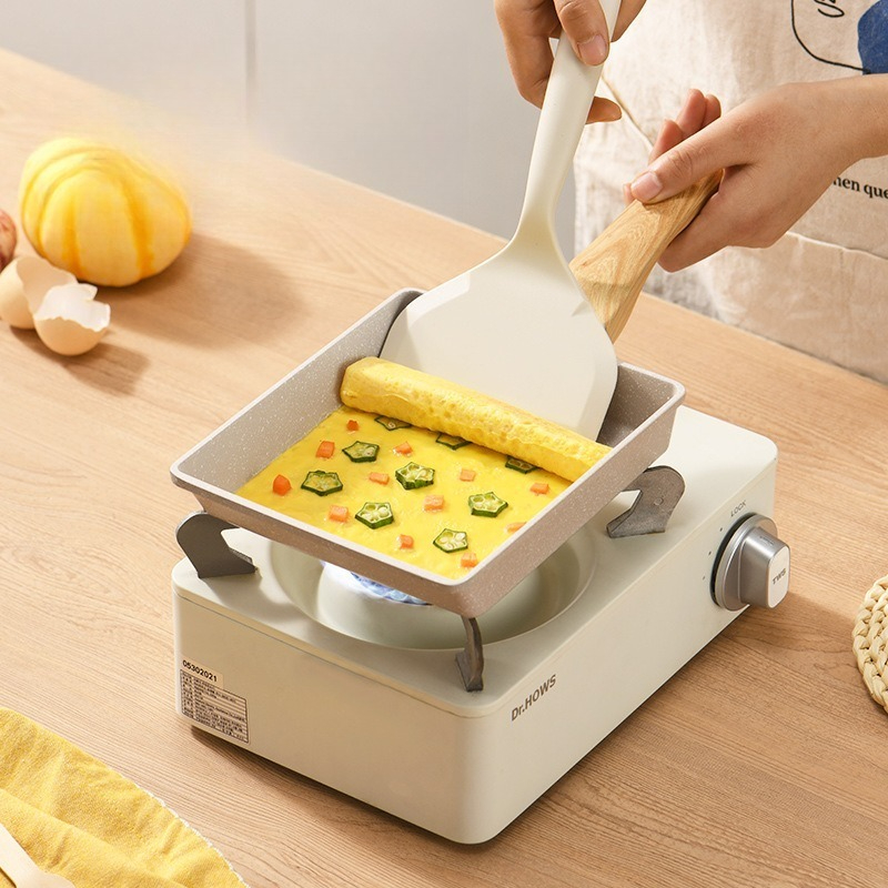 Home Cooking Egg Roll - Non-Stick Tamagoyaki Square Pan Versatile Stone-Made