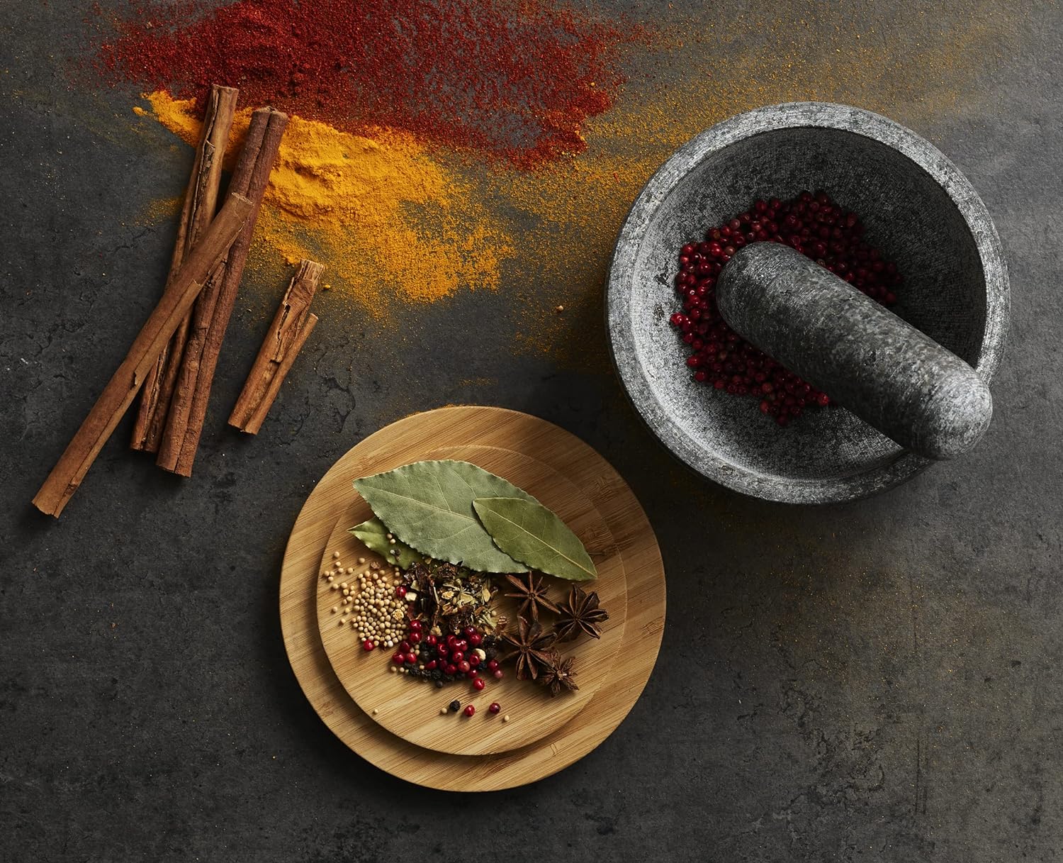 Bamboo cover granite pestle, s - Mortar Pestle Granite ulasan dan harga
