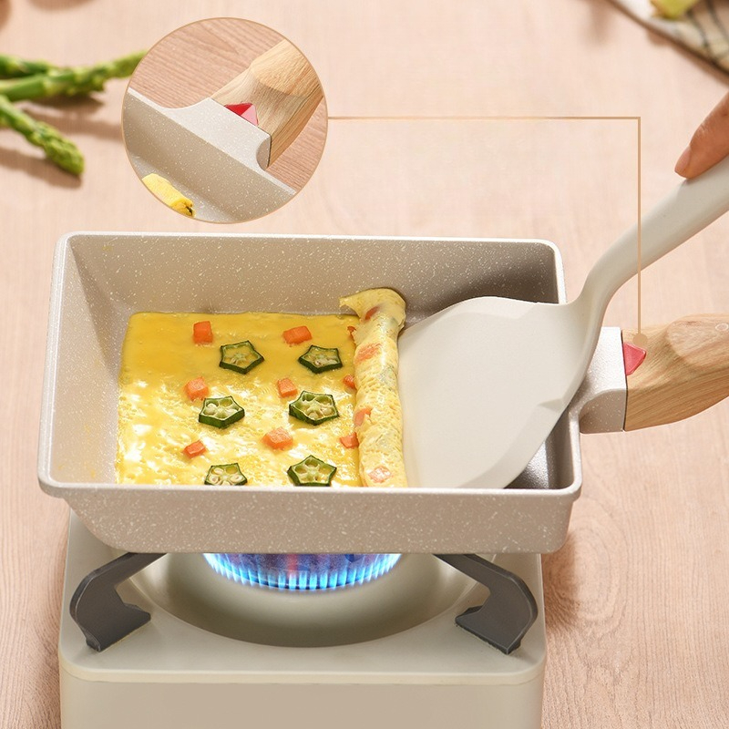 Non-Stick Tamagoyaki Square Pa - Home Cooking Egg Roll ulasan dan harga