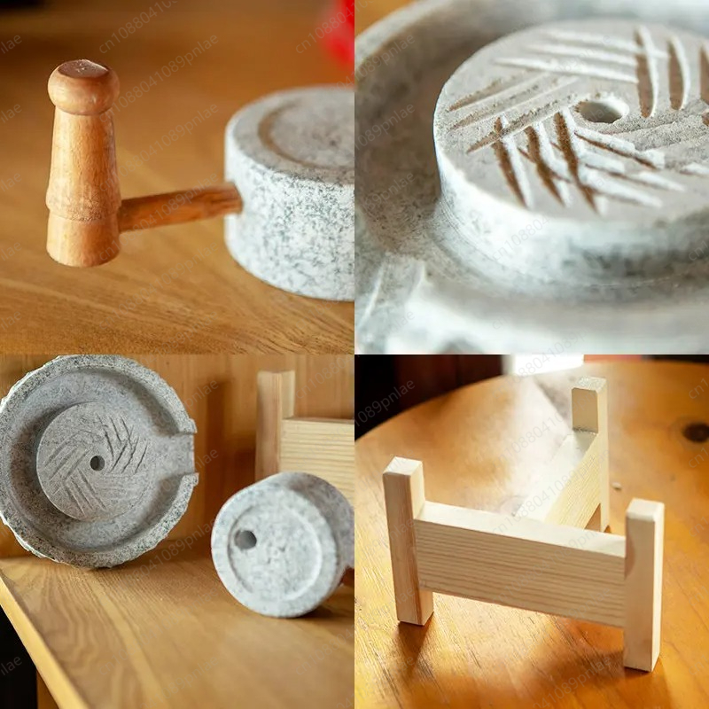 Natural Small Stone Grinding H - Mortar Pestle Granite ulasan dan harga