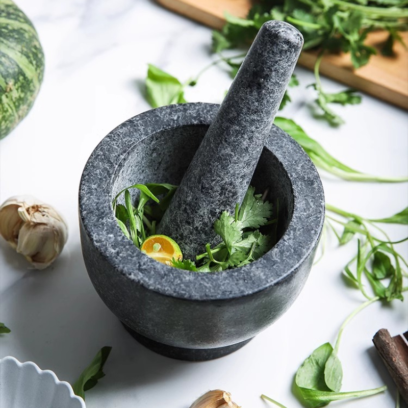 Mortar and Pestle Set Heavy Na - Mortar Pestle Granite ulasan dan harga