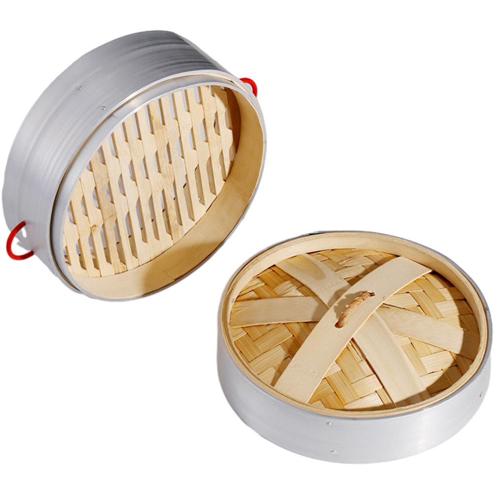1Set Bamboo Steamer Basket Set - Steamer Bamboo Set ulasan dan harga
