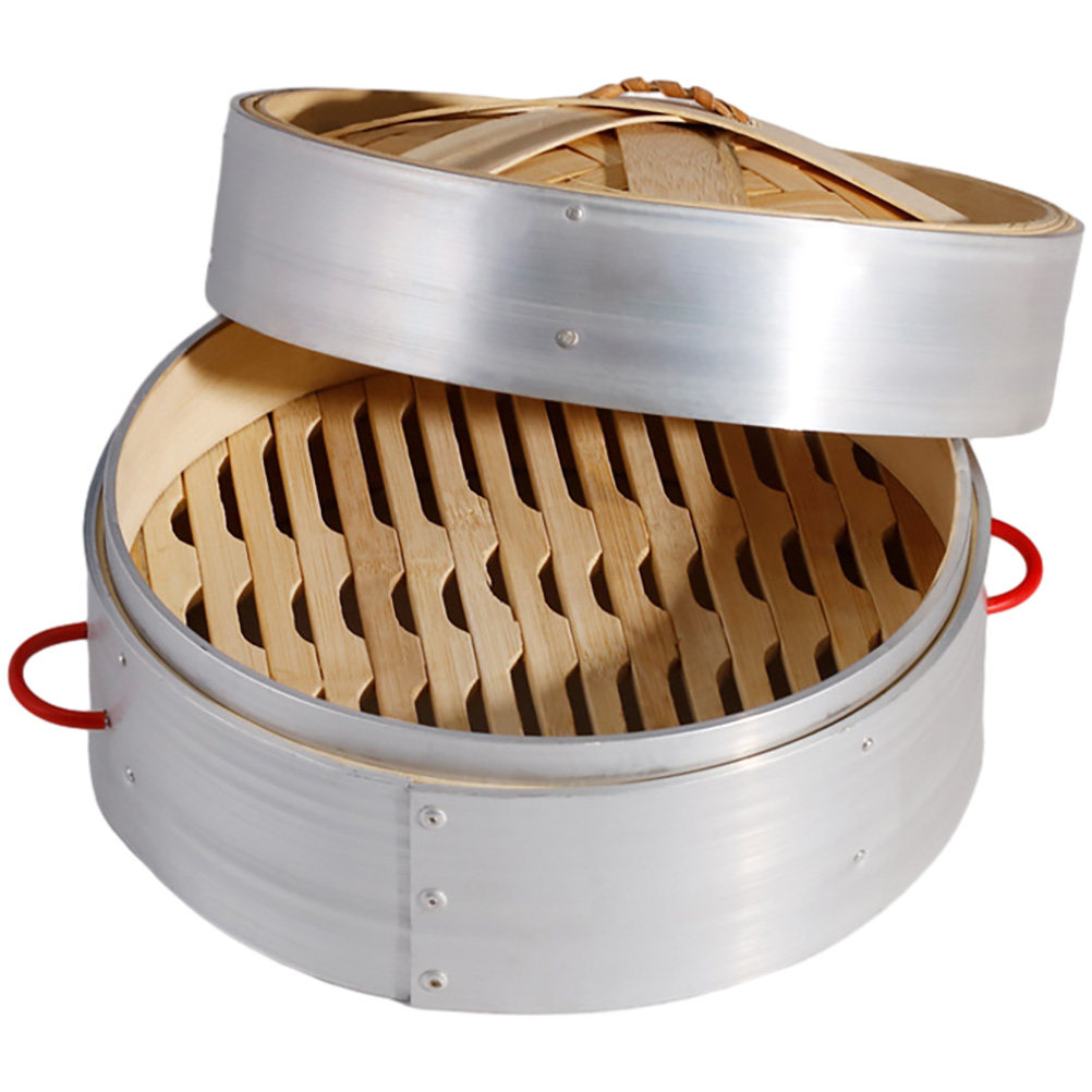 1Set Bamboo Steamer Basket Set - Steamer Bamboo Set ulasan dan harga