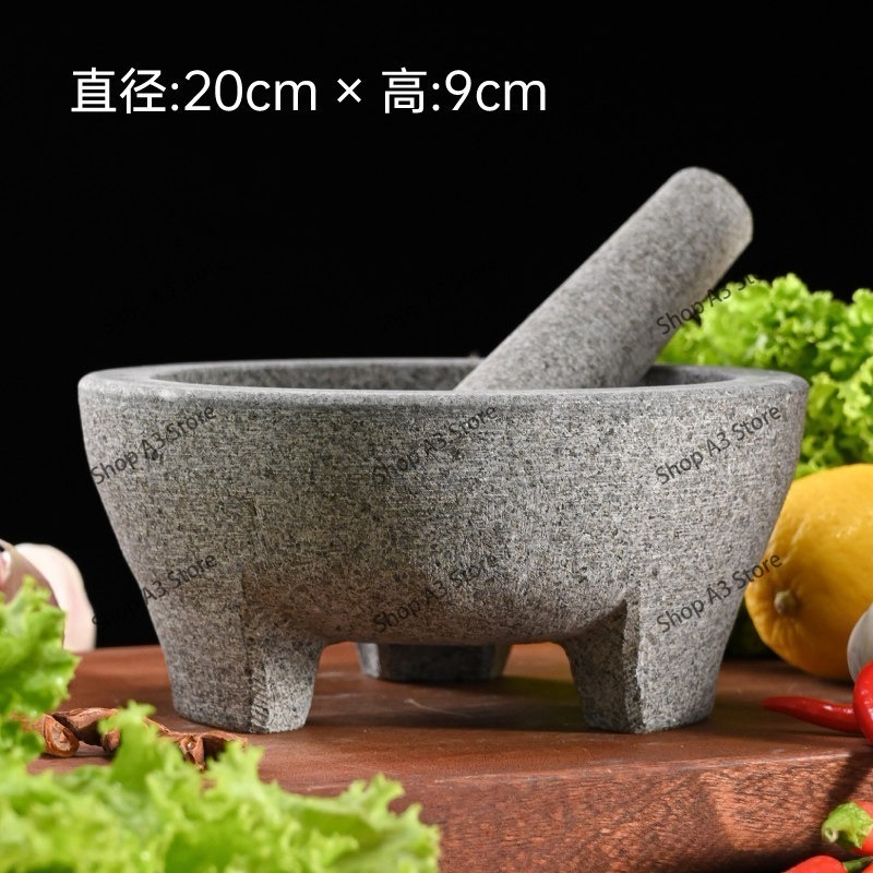 Natural Stone Granite Mortar P - Mortar Pestle Granite ulasan dan harga