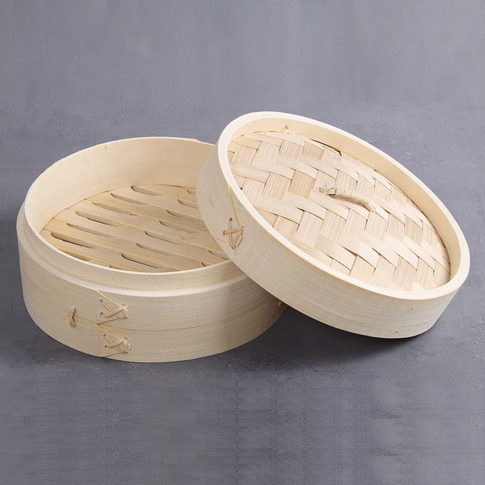 Chinese Steamer Bamboo Steamer - Steamer Bamboo Set ulasan dan harga