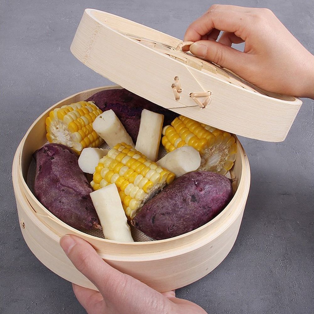 Chinese Steamer Bamboo Steamer - Steamer Bamboo Set ulasan dan harga