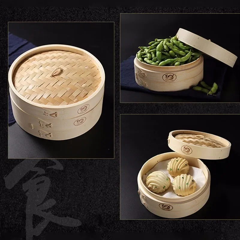 Kitchen Cooking Bamboo Steamer - Steamer Bamboo Set ulasan dan harga