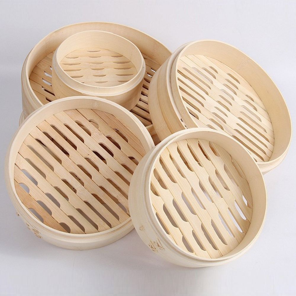 Chinese Steamer Bamboo Steamer - Steamer Bamboo Set ulasan dan harga