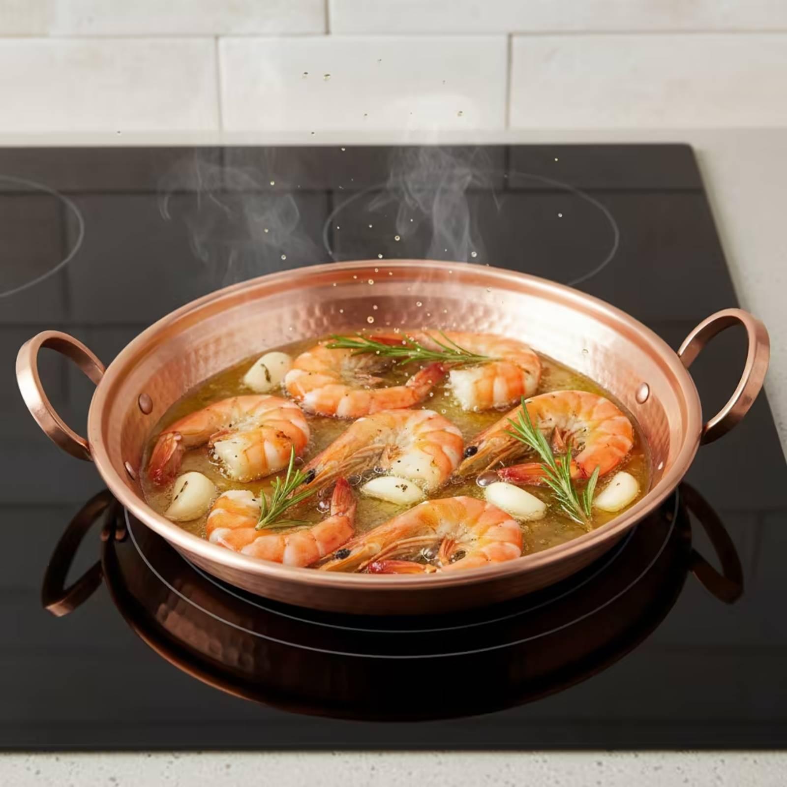 Copper Pan twoHandle Pan with  - Home Cooking Host ulasan dan harga