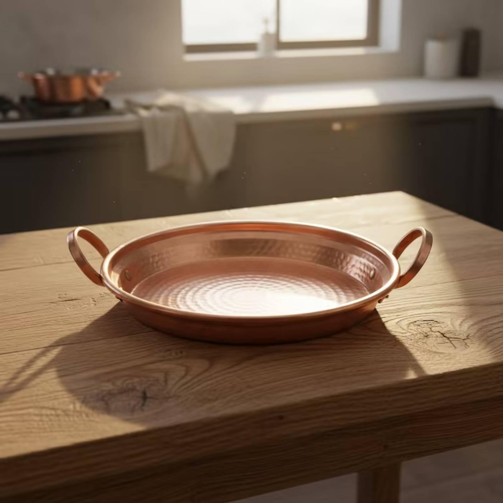 Copper Pan twoHandle Pan with  - Home Cooking Host ulasan dan harga