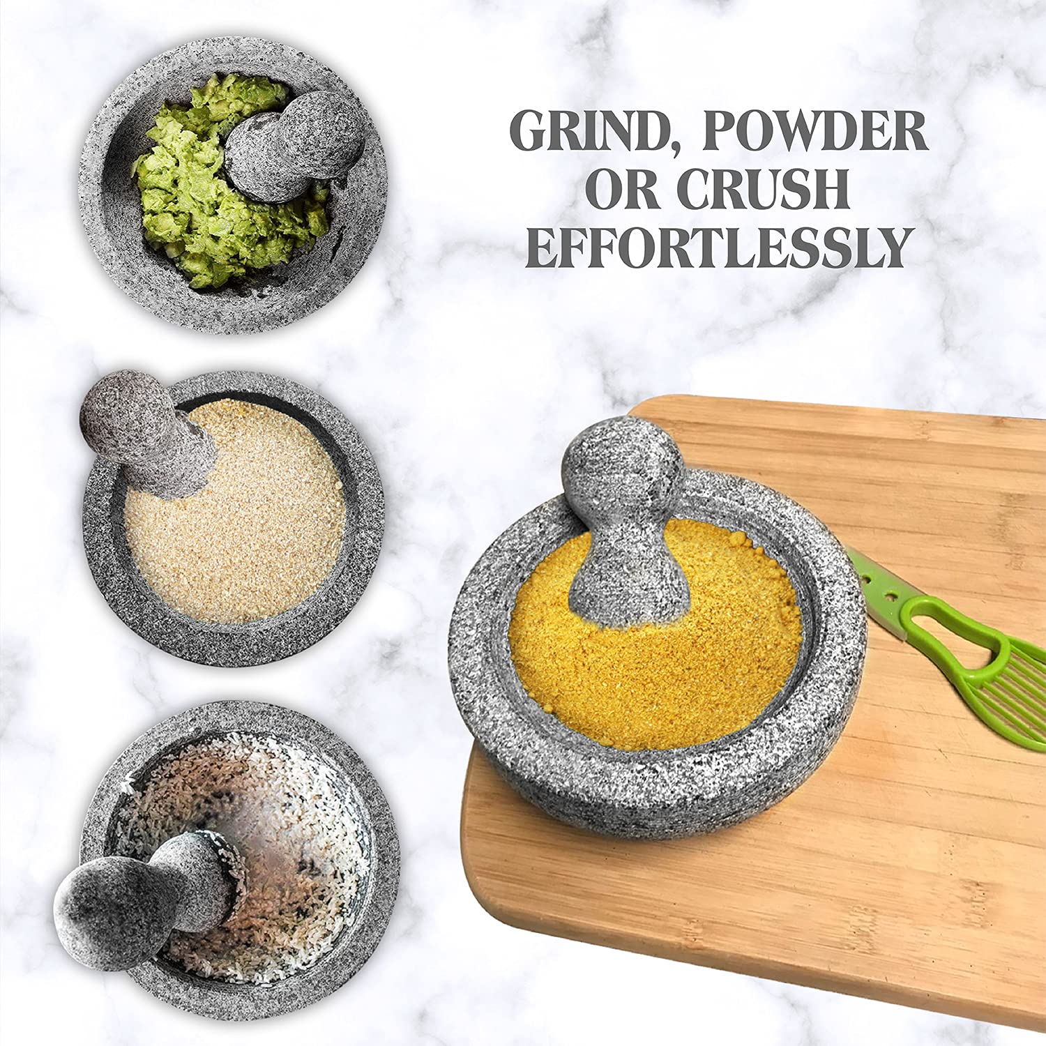 Granite Mortar And Pestle Set  - Mortar Pestle Granite ulasan dan harga