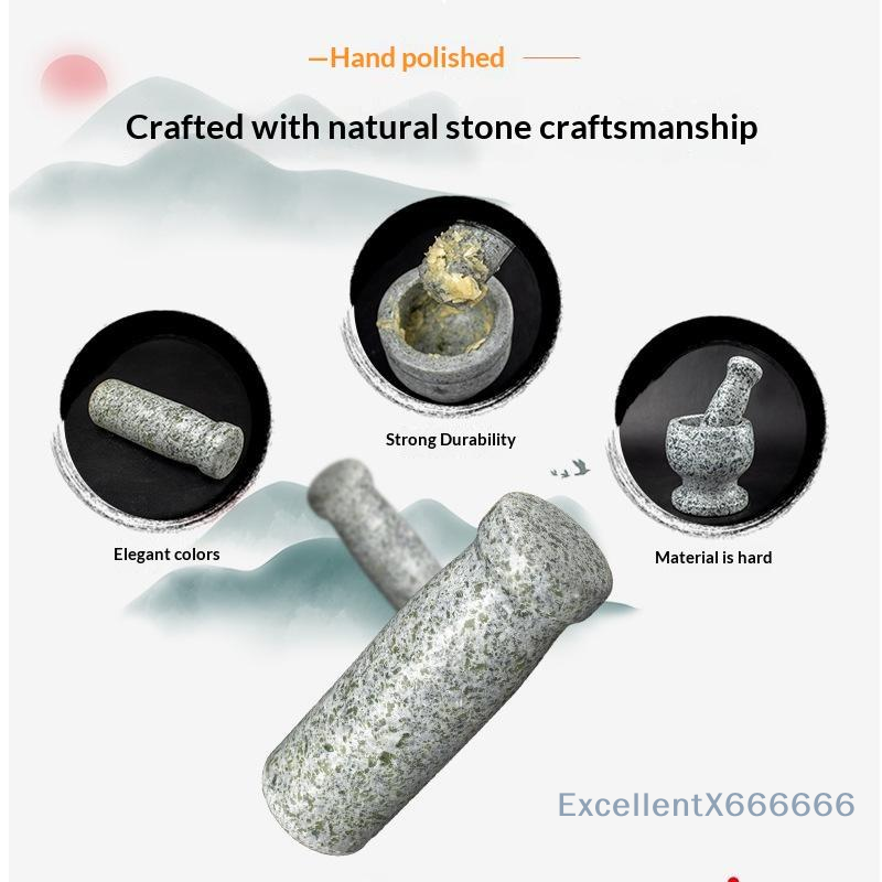 Natural Granite Pestle and Mor - Mortar Pestle Granite ulasan dan harga