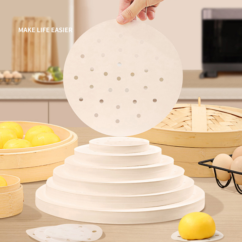 50pcs Bamboo Steamer Papers Di - Steamer Bamboo Set ulasan dan harga
