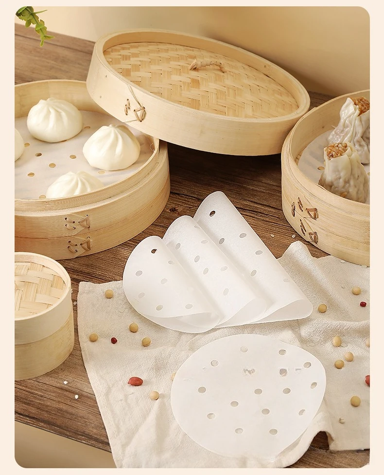 100Pcs Food Grade Disposable S - Steamer Bamboo Set ulasan dan harga